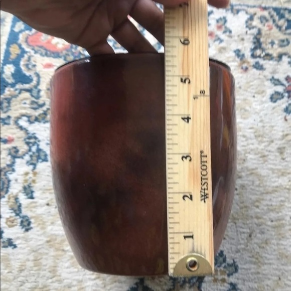 Brown flowers pot - Picture 4 of 7